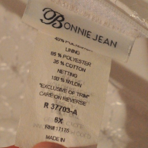 Girls Bonnie Jean Pastel Dress size 6X - Picture 5 of 5